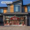 One 2D printed garage door decoration background for Santa Claus Studio No. 1