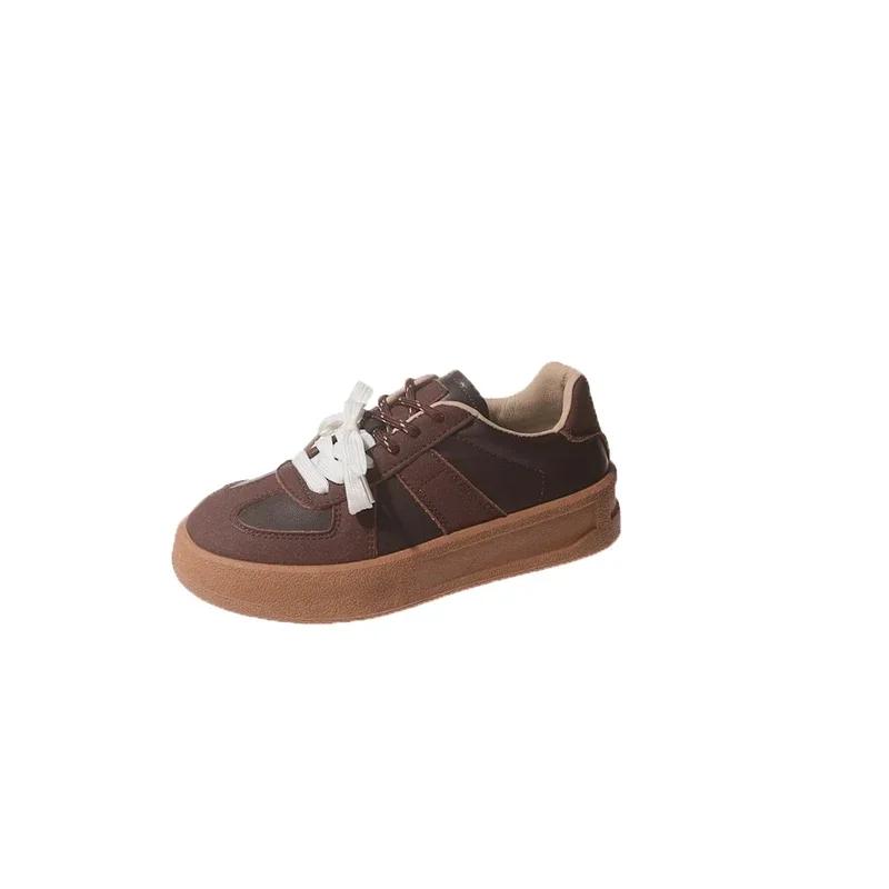 Спортивная обувь Женская повседневная женская обувь Кроссовки All-Match Clogs Platform Basket Retro Новые криперы Летняя обувь для отдыха на шнуровке Летняя обувь