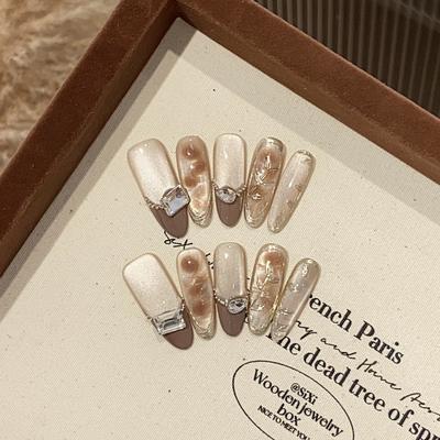 Благородный золотой волшебный зеркальный широкий светлый кошачий глаз с нашивкой на французской цепочке Royal Sister