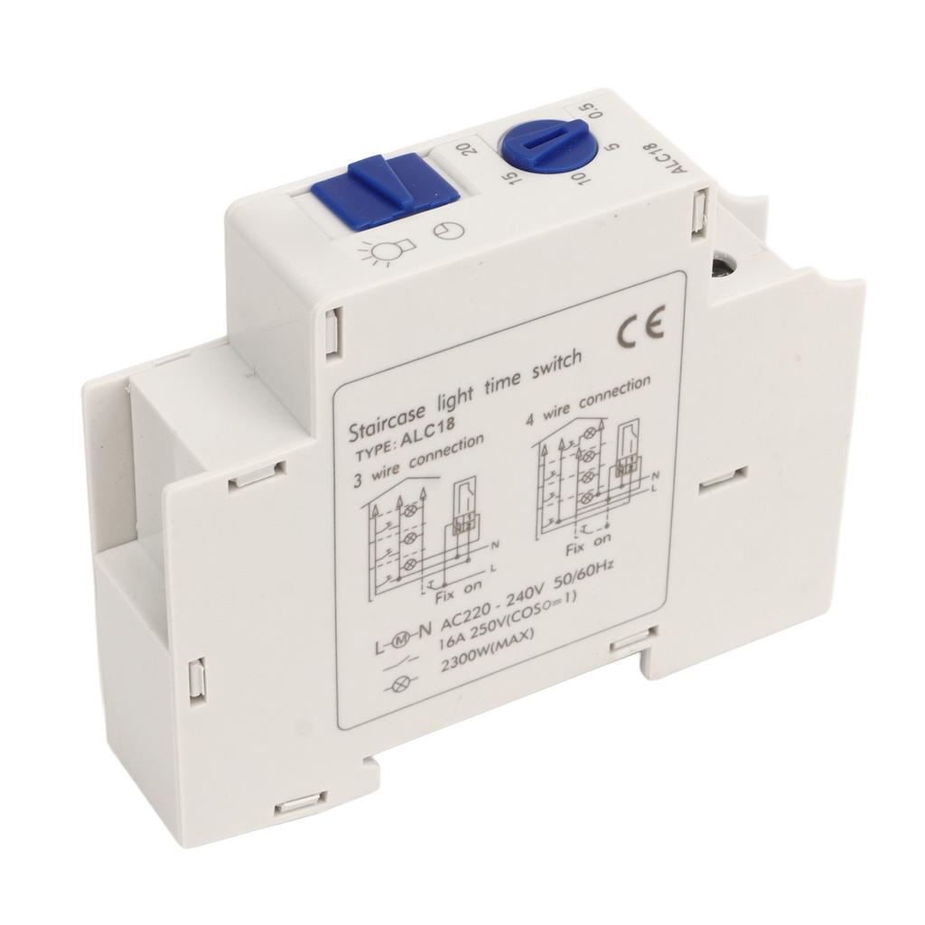 Timer Switch Circuit Breaker 0.5‑20min Timing Controller 220‑240V AC for Light Appliances