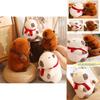 Adorable Capybara Plush Toy For Home Decoration And Cozy Pillow Gifts In White And Brown
