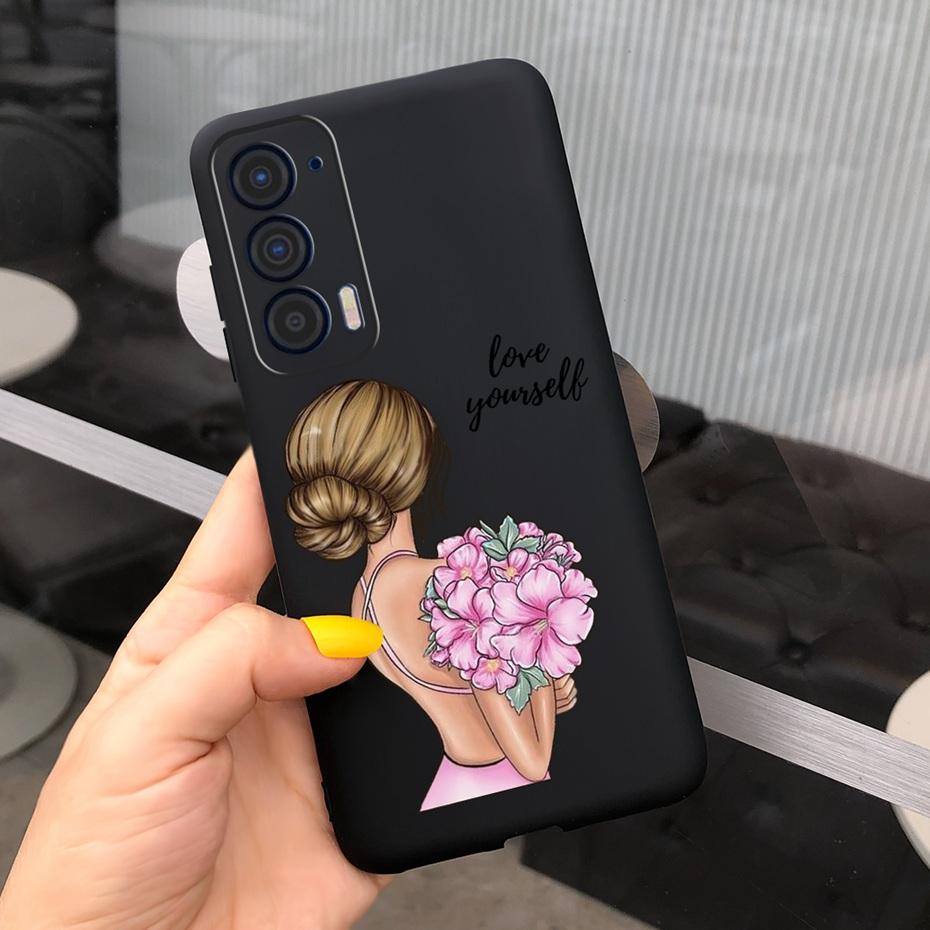 Силиконовый чехол для Motorola Edge (2021) / Edge 5G UW (2021) Модные чехлы для телефона с рисунком подсолнуха и ромашки для Edge 2021 XT2141