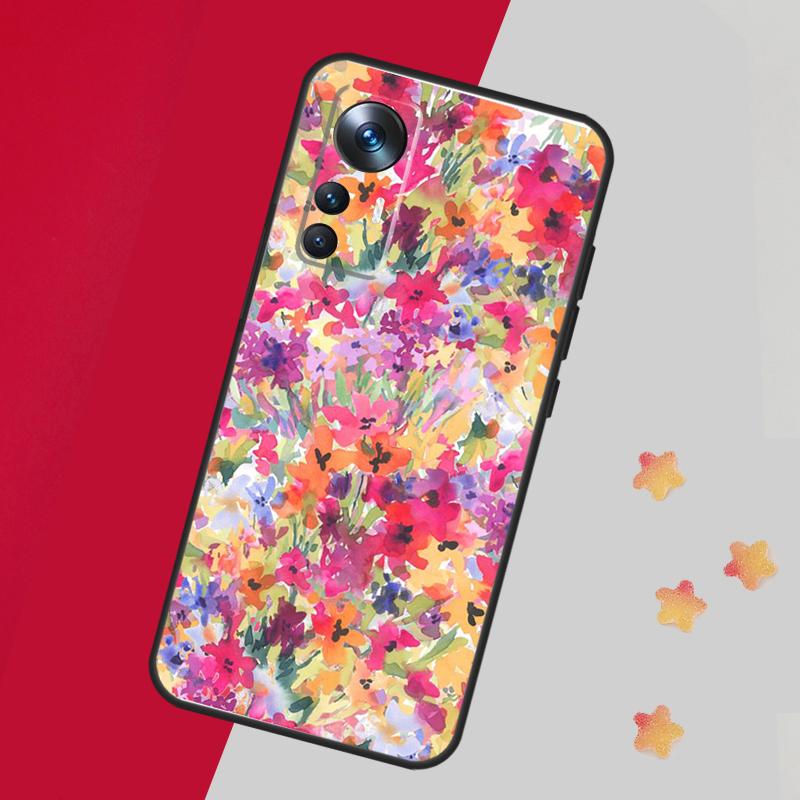 Яркая цветочная живопись Чехол-кейс для Xiaomi 15 Ultra 13 14 11T 12T 13T 14T Pro Чехол для POCO F7 F6 F5 X3 X5 X6 X7 Pro