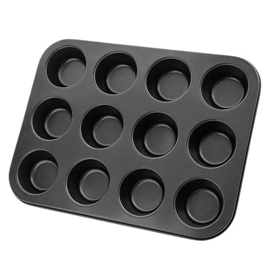 Антипригарная форма для кексов на 12 штук, которую можно мыть в посудомоечной машине, безопасное пищевое покрытие, легкосъемная форма для кексов