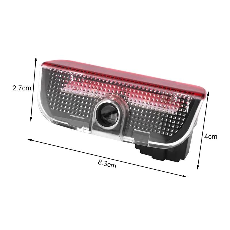 Горячие 2 шт. Светодиодный проектор приветствия для двери автомобиля HD LED Welcome Light для Volkswagen Touran Golf-4 5 6 7 Passat Polo MK4 Bora Altea Sha