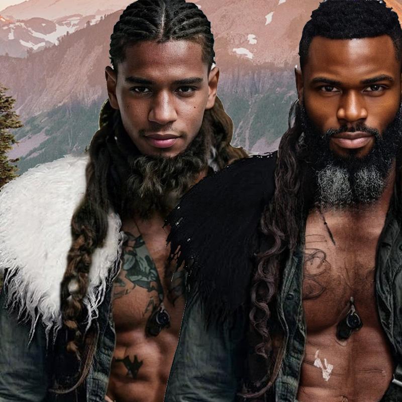 1Pc Viking Shawl Stage Performance Halloween Role Play Shoulder Wrap Medieval Warrior Collar Faux Fur Men Cape