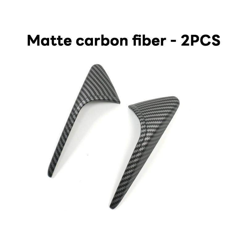 For Tesla New Model Y Juniper 2025 Model 3 Highland 2024 Side Camera Cover Lens Protector Black Shiny Matte Carbon Fiber Pattern