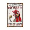 Crazy Chicken Coop Sign Retro Metal Welcome Plaque Funny Farmhouse Perfect For Henhouse Or Kitchen Ideal Farm Gift Wall Decor