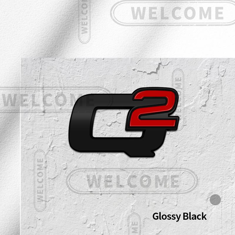 QSGJL1 3D Metal Q2 Q4 Logo Car Steering wheel Emblem Interior Badge Sticker Decals For Alfa Romeo Giulietta Giulia Mito 147 156 Stelvio