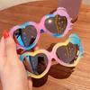 Children Gradient Heart Sunglasses Boys Girls Cute Princess Cartoon Sunglasses Kids Colorful Sun Protection Sunshade Glasses
