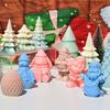 Santa Claus Candle Mould Christmas Silicone Molds Ornament Molds Castings Molds Handmade Plasters Molds Craft Supplies