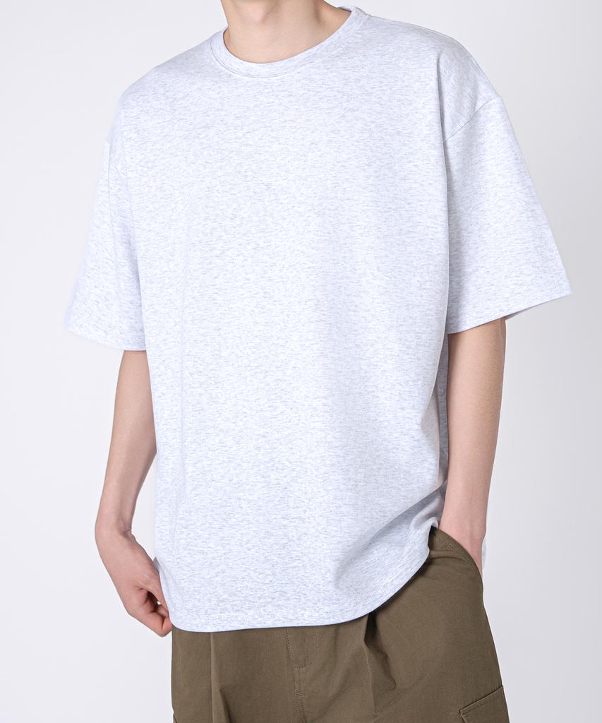 UNDEROFF Oversized Crew Neck Plain Short Sleeve T-Shirt White