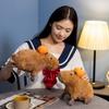 Cute Simulation Capybara Plush Toy Stuffed Animals Capibara With Orange Kapibala Soft Doll Kids Toys Birthday Christmas Gift
