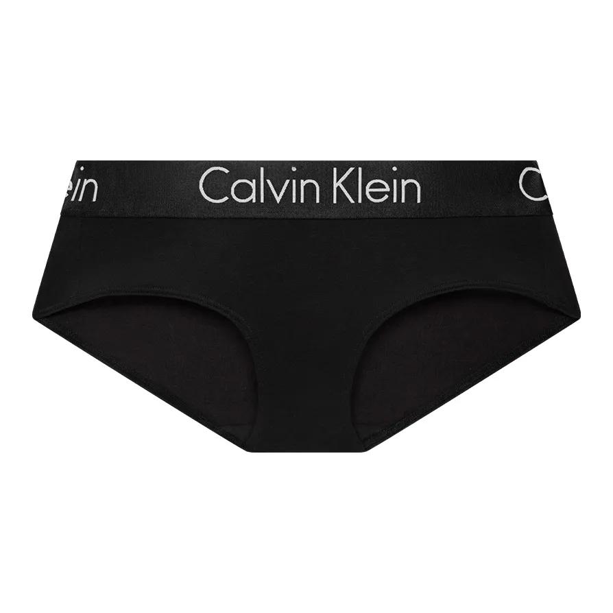 Calvin Klein Мягкий Модал Анти-Защемление Бедра Полуоблегающий Треугольный Комплект Нижнего Белья Женский 1-Piece Набор Темно-Черный