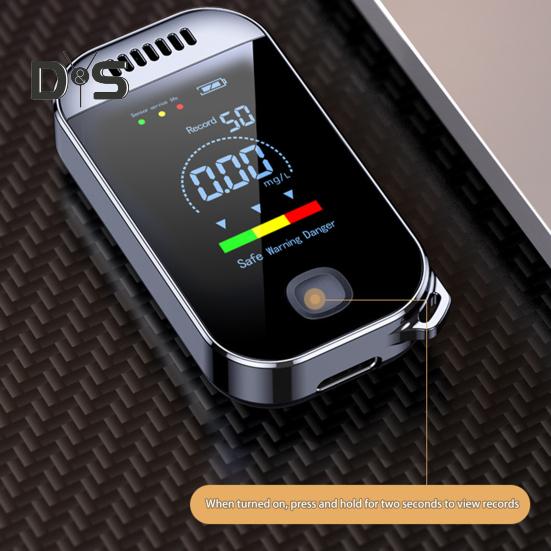 Портативный детектор респиратора Тестер ЖК-экран Цифровой дисплей Высокоэффективный смарт-чип для использования в путешествиях Компактный анализатор дыхания