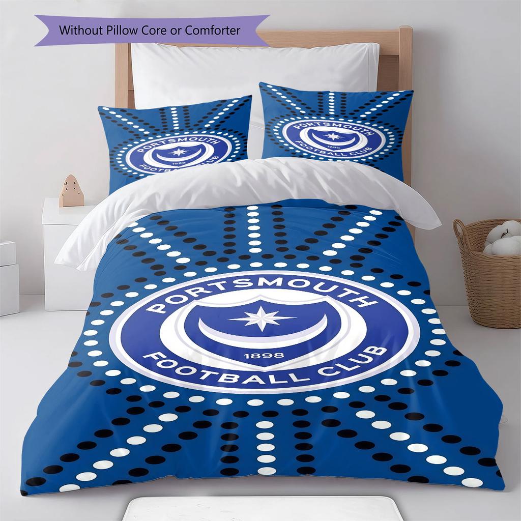 PFC logo Bedding Quilt Set Quilt Cover Pillowcase Home Decoration Birthday Gift (1 * duvet cover + 2 * pillowcase, without core)