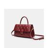 Simple Handbag This Winter Diamond Check Hand Flip Small Square Bag Women's Single Shoulder Crossbody Bag