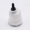 Car Brake Clutch Fluid Reservoir 7/16 Male Threaded Outlet 60mm Diameter ABS Material for Automotive Engine Compartment Use
