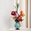 Plastic Blocks Simulation Flowers Building Bricks Eternal Plant Preserved Rose Artificial Bamboo Adult Toy Mom Gift Girl Present