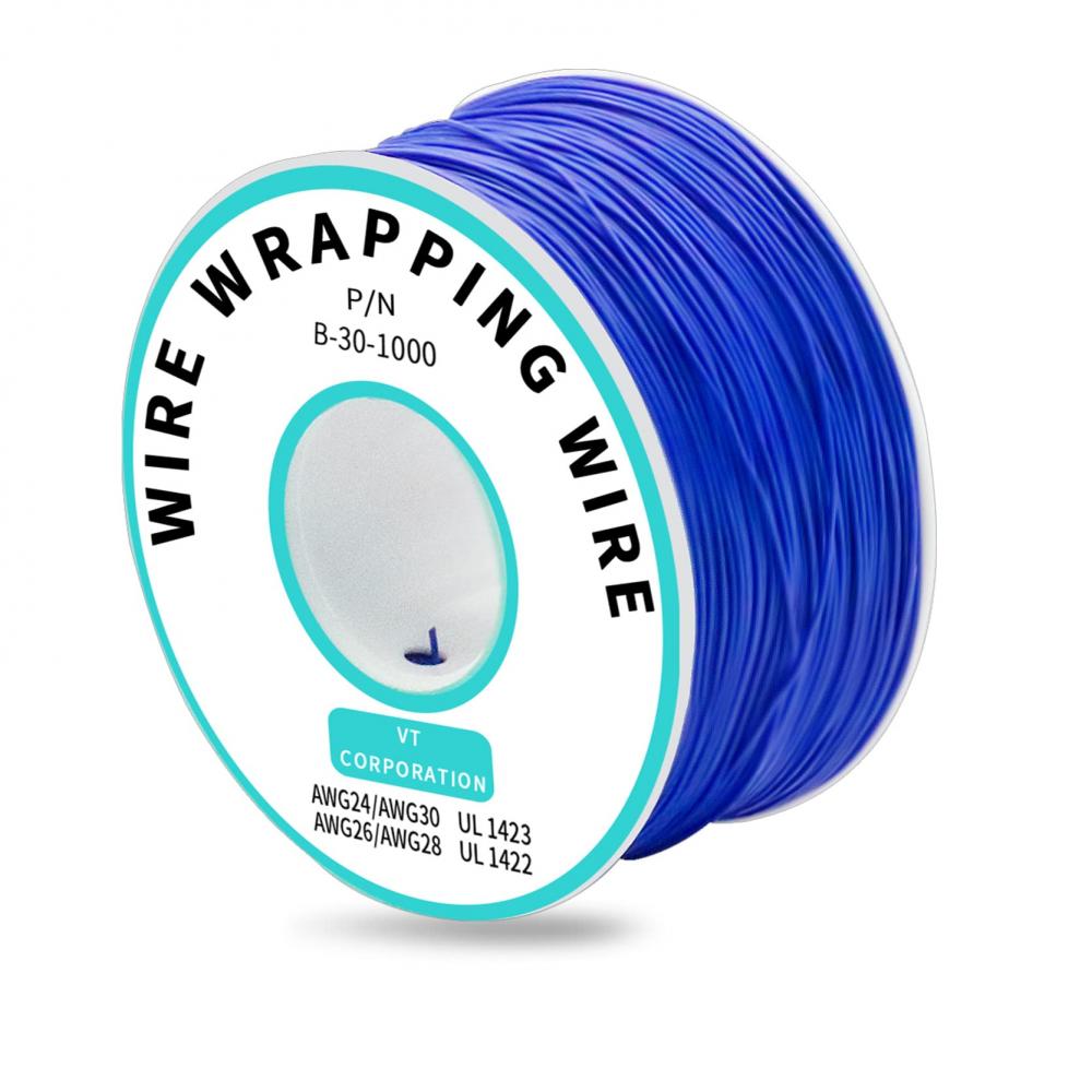250Meters 30 AWG Wrapping Wire 10 Colors Single Strand Copper Cable Ok Electrical for Laptop Motherboard PCB Solder