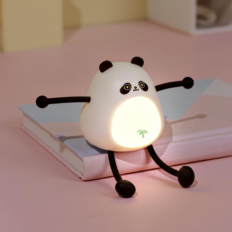 Мультяшный ночник мини DIY настольная лампа для чтения Роман животное настольные декоративные украшения лампа спальня декор подарки для детей