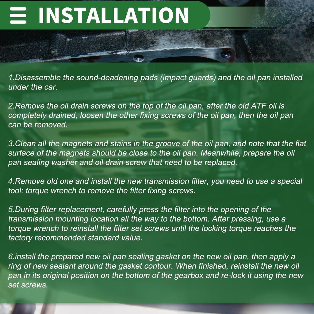 Motoforti Automatic Transmission Oil Filter Kit for Toyota Hiace 3.5L (2019-2022), Plastic/Rubber with Gasket, Black, Part Number 3533026010