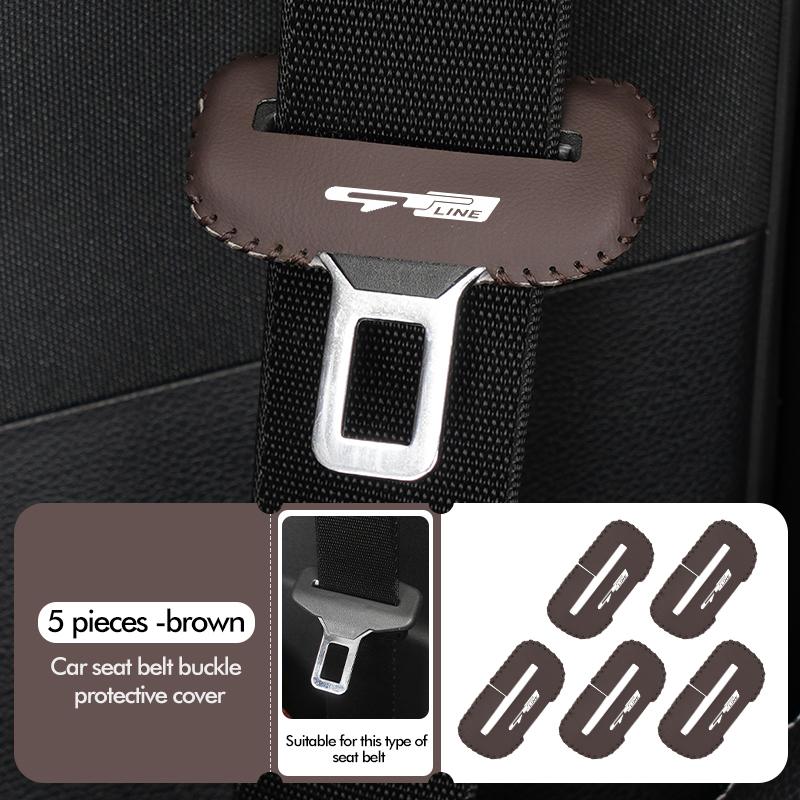 Car Seat Belt Buckle Clip Protector Anti-Scratch Seatbelt Plug Cover For KIA gt gtline Xline ceed Forte RIO STINGER Seltos K3 K4 JM7