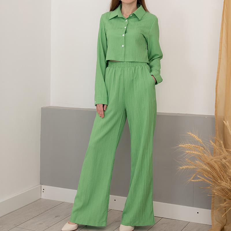 Streamgirl женские летние брюки комплекты из 2 предметов укороченные топы и широкие брюки белый шифон тонкие комплекты брюк из двух предметов женские костюмы