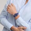 Часы Swatch Square Bioceramic Squarely Blacklight, Синие, SO34N700
