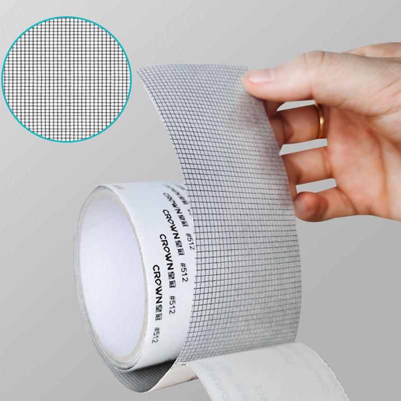 Window Screen Repair Tape Self-Adhesive Net Patch Anti-Insect Mosquito Mesh