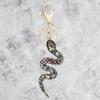 Mixed Color Snake Lucky Pendant Sparkle Zodiac Snake Year Key Ring  Couple