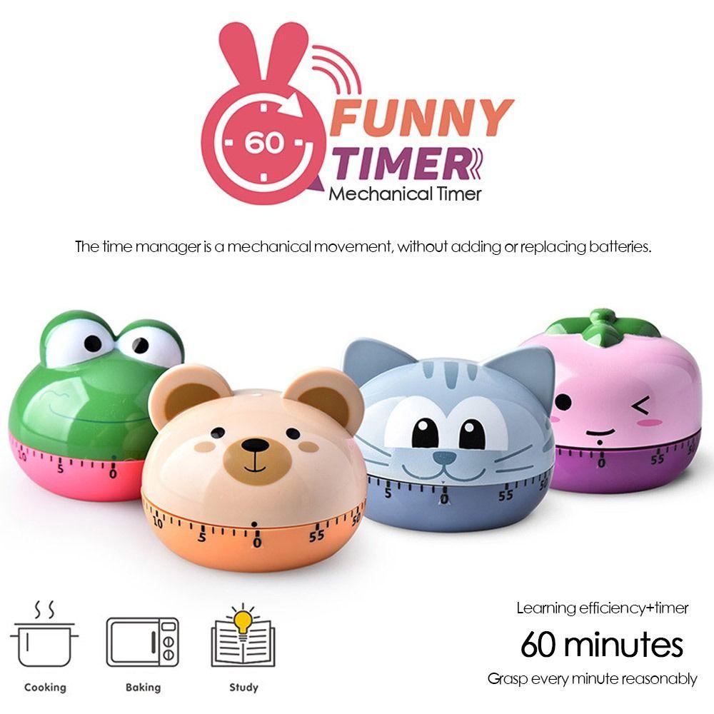 Student Learning Time Cute Kitchen Food Timer Mechanical Timer Manual Timer Digital Cooking Timer