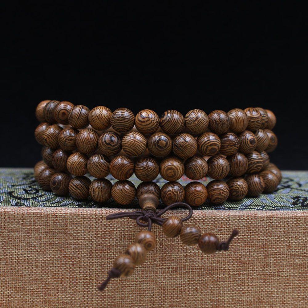 НОВИНКА Горячая Распродажа Тибетский Буддийский Браслет Украшения Бусины Венге Мала Браслет Молитвенные Бусины Будда Розарий