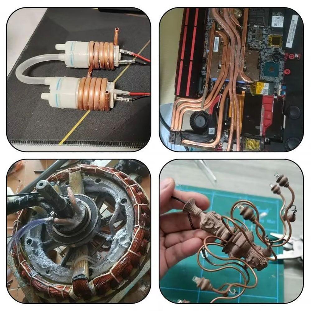 1Pcs New 1 Meter Copper Tube Coil 99.9% Pure Copper Soft T2 Copper OD 2-12mm ID 1-10mm Wire Pipe Airs Conditioner Cooling