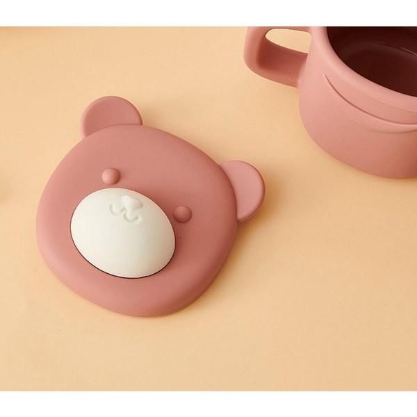 Fergie Baby Bear Соломенная чашка 220мл, 1 шт, сухая роза