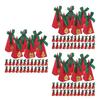 90Pcs Red Triangle Sweets Box for Candy Storage Festive Christmas Gift