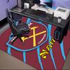 Custom Name hammer Crest Rug Game Carpet, Floor Mat for Bedroom Living Room Entryway Rug, Home Decor Idea Gift for Christmas birthday