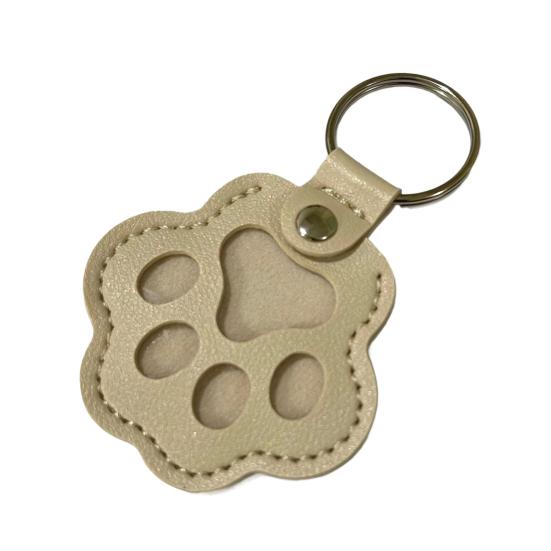 Брелок из искусственной кожи для шерсти питомца, сувенирный брелок в форме кошачьей лапы, простой в использовании, памятный брелок в память о питомце
