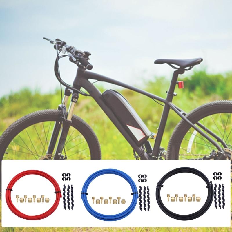 Комплекты тормозных шлангов и латунных соединительных вставок для велосипеда 3000 мм Велосипедные комплекты гидравлических дисковых тормозных шлангов для BH59 BH90 Avid