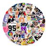 100 шт. стикеров с граффити группы BTS, декоративные стикеры для ноутбуков, мобильных телефонов и бутылок для воды(случайный)