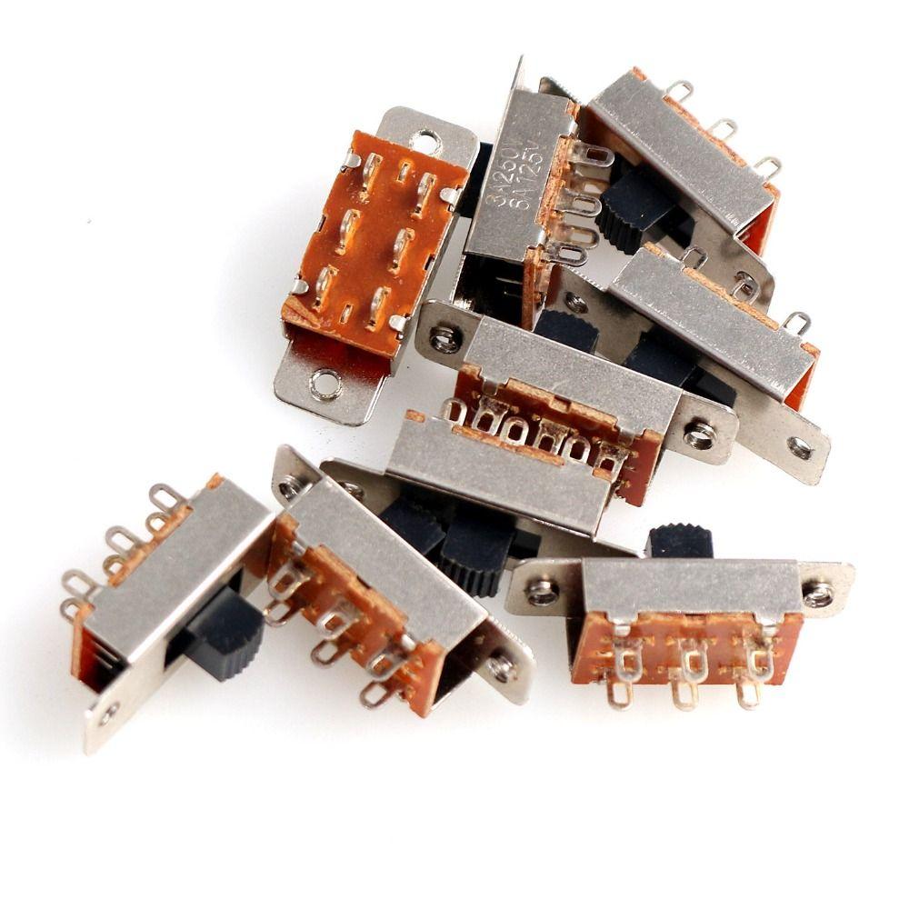 5pcs SS-23F19G5 Slide Switches Panel Mount High Knob Micro Mini Toggle Switch Electrical Equipment