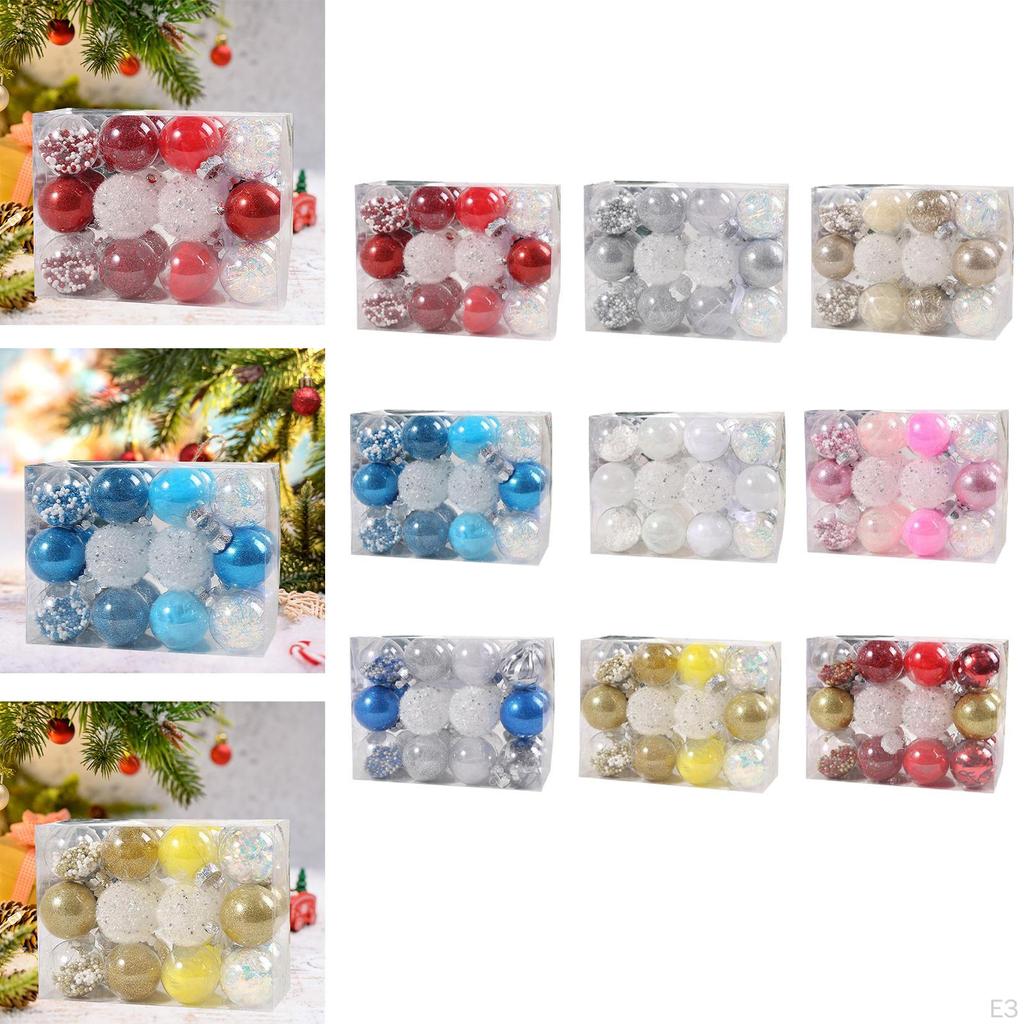 24 шт. Рождественские шары украшения поделки DIY подвесные шары безделушки