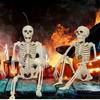 1 шт. Хэллоуин подвижный скелет поддельные человеческие кости жизнь череп вечеринка домашний бар украшения дом с привидениями ужас реквизит орнамент