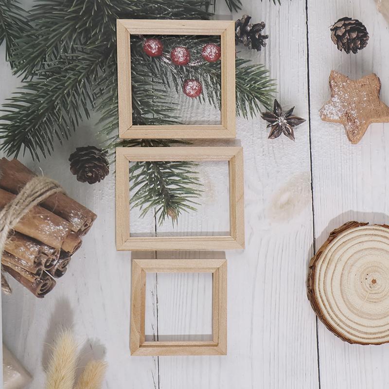 1/12 Кукольный домик Миниатюрная деревянная фоторамка Моделирование Мебель Модель Аксессуары