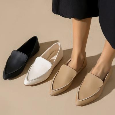 Мокасины для женщин Slip-on остроносые туфли на плоской подошве повседневная обувь женская удобная прогулочная офисная обувь обувь