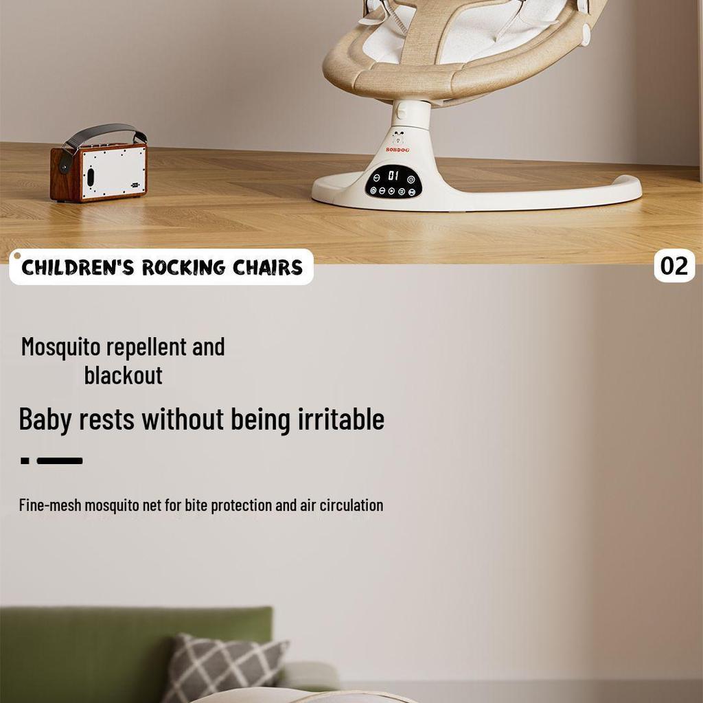 Электрическая качалка Bobodou для малышей - Успокаивающая колыбелька и качалка для новорожденных