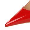 Women's Banquet High Heels Slim Heels Shallow Mouth Pointed Patent Leather Back Bow Single Shoes