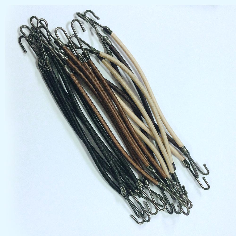 10 шт., крючки с резинками для укладки волос, крючки для хвоста, держатель банджи-лент