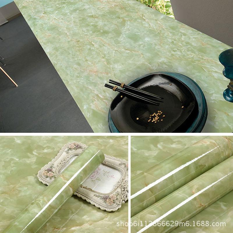 5 M Pearl White DIY Decorative Film PVC Self Adhesive Wall Paper Furniture Renovation Stickers Kitchen Waterproof Oil-proof Marble Wallpaper