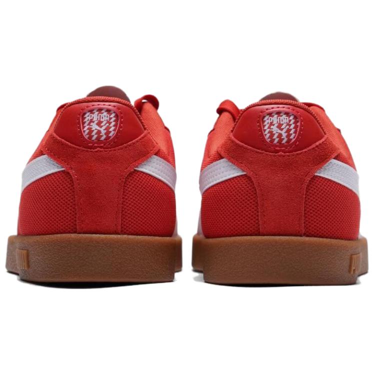 Puma Club II Era The Stands Cny Удобные Универсальные Нескользящие Прочные Низкие Кеды Унисекс Красно-Белые 406065-03